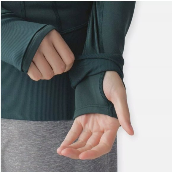 Lululemon Scuba Full-Zip Hoodie - Hunter Green - Size 10 - Picture 3 of 6